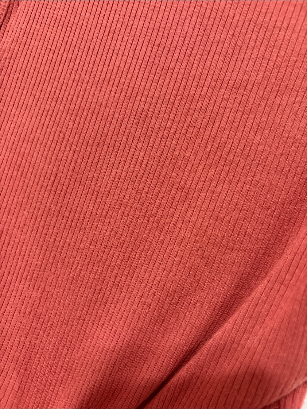 Windsor Ribbed Tie-Front Tank Top - Rust - Picture 4 of 4
